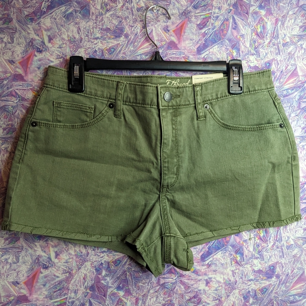 Olive Green Women's Shorts